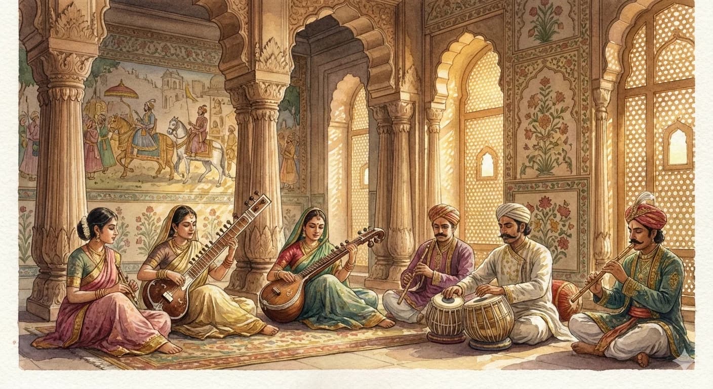Royal Court Musicians by artist one