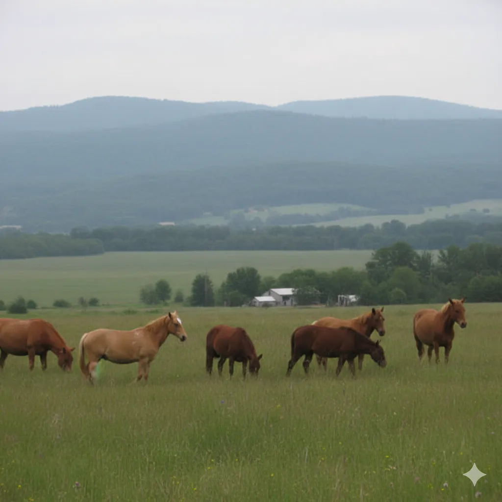 Pastoral Peaks by artist three