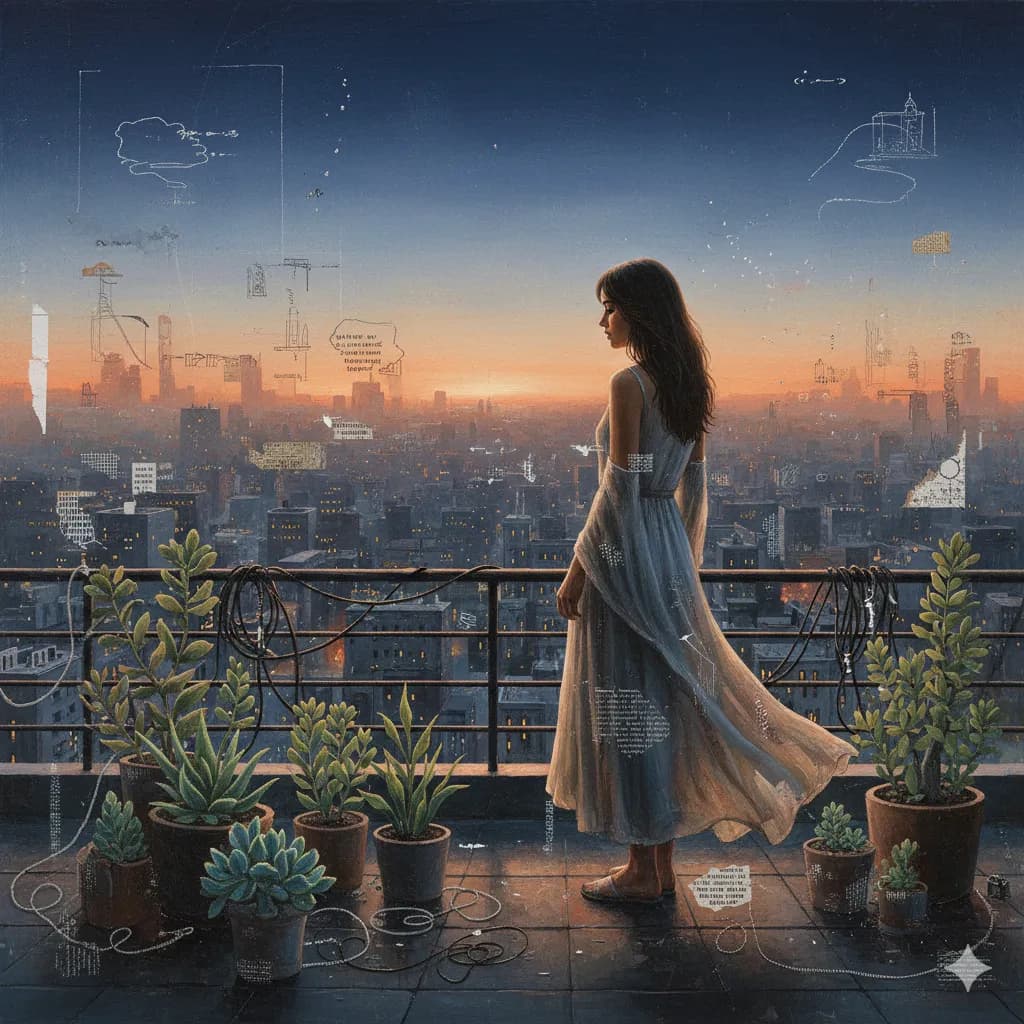 The City's Silent Note by artist three