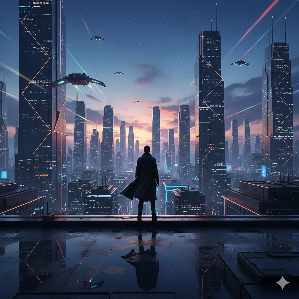 The Neo-Tokyo Threshold by artist three