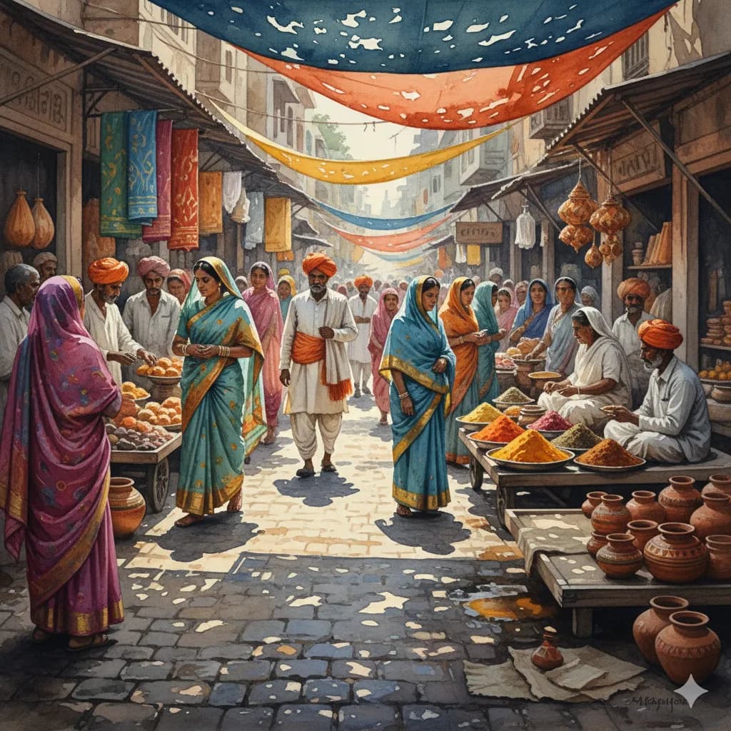 The Spice Merchant's Morning by artist four