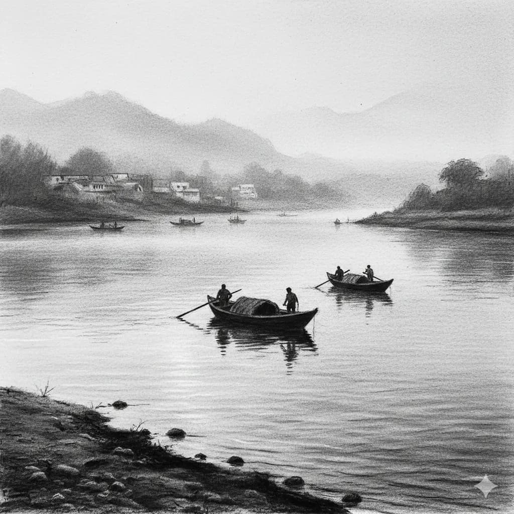 The Silent Oarsmen by artist four