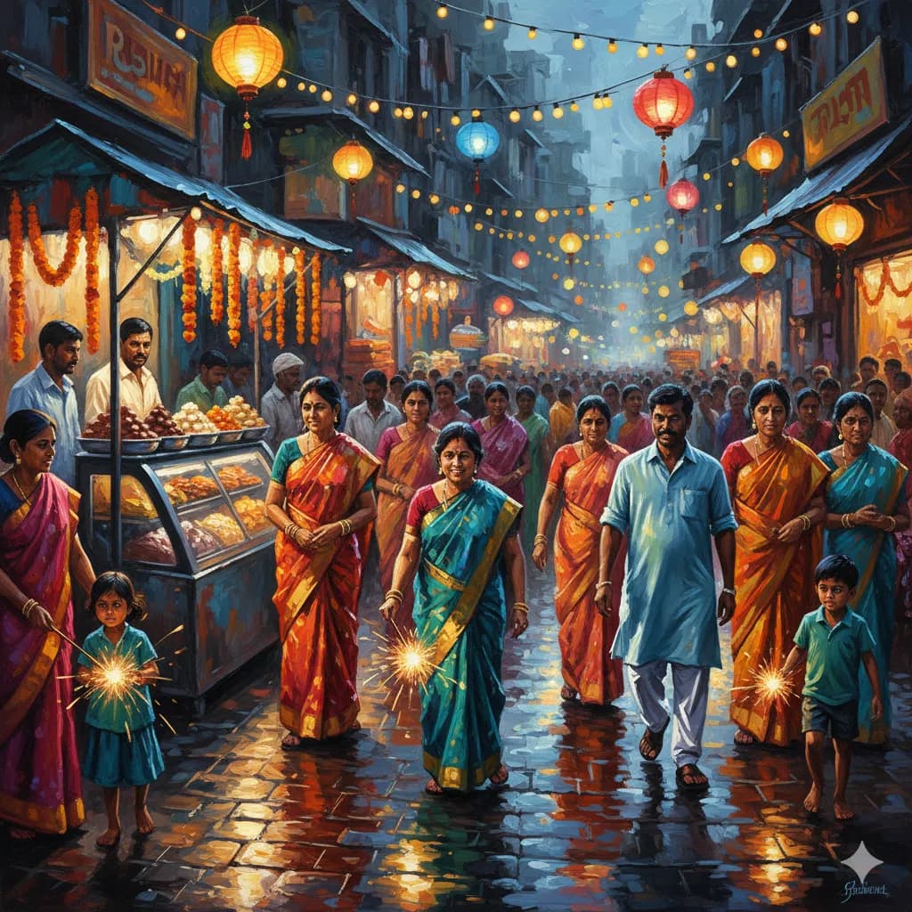 Luminous Night at the Bazaar by artist five